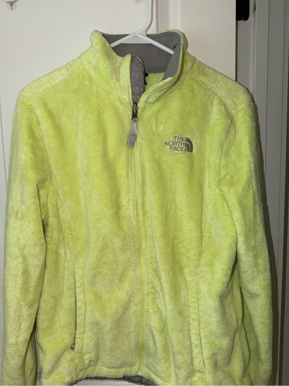 The North Face neon yellow osito jacket